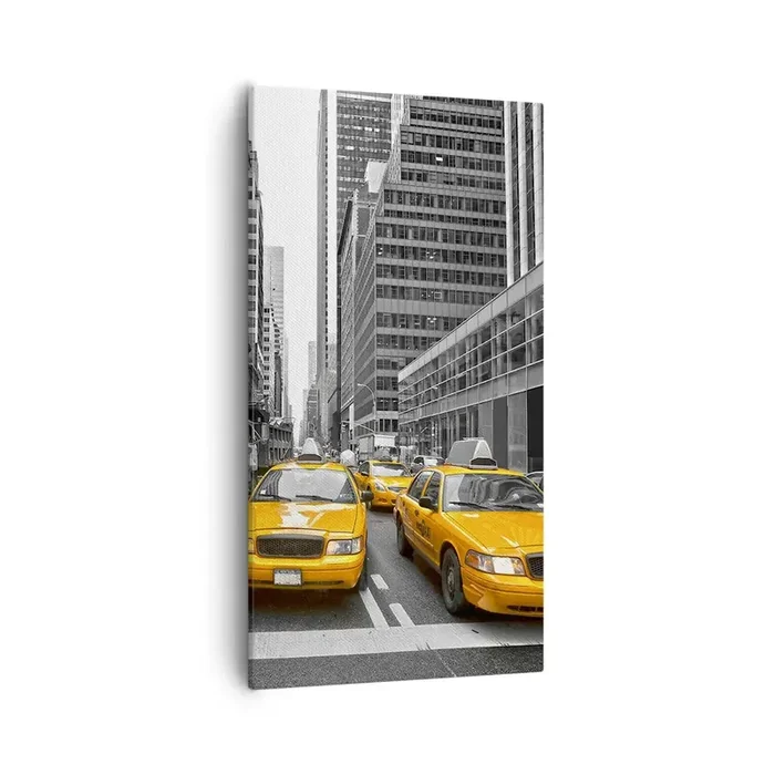 Cuadro sobre lienzo – Impresión de Imagen – Nosotros somos los que damos color a la ciudad – 55×100 cm