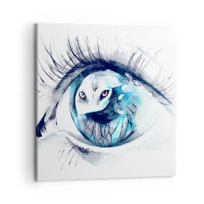 Cuadro sobre lienzo – Impresión de Imagen – Ojo con la naturaleza – 50×50 cm