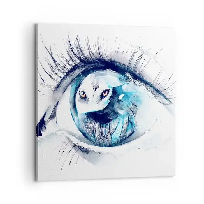 Cuadro sobre lienzo – Impresión de Imagen – Ojo con la naturaleza – 60×60 cm