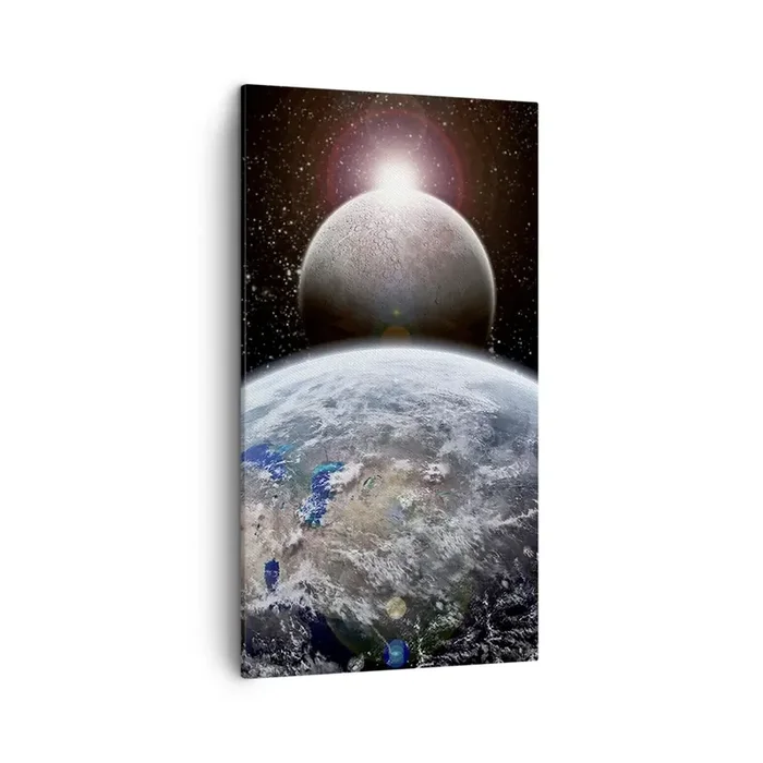 Cuadro sobre lienzo – Impresión de Imagen – Paisaje cósmico – amanecer – 45×80 cm