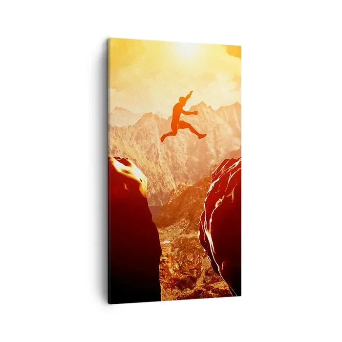 Cuadro sobre lienzo – Impresión de Imagen – Pasando el límite – 45×80 cm