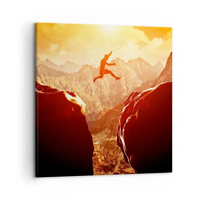 Cuadro sobre lienzo – Impresión de Imagen – Pasando el límite – 60×60 cm