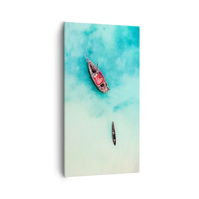 Cuadro sobre lienzo – Impresión de Imagen – Porque en las playas de Zanzíbar, cuando las aguas se desbordan… – 55×100 cm