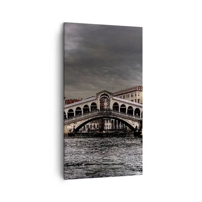 Cuadro sobre lienzo – Impresión de Imagen – Promesa de una velada veneciana – 45×80 cm