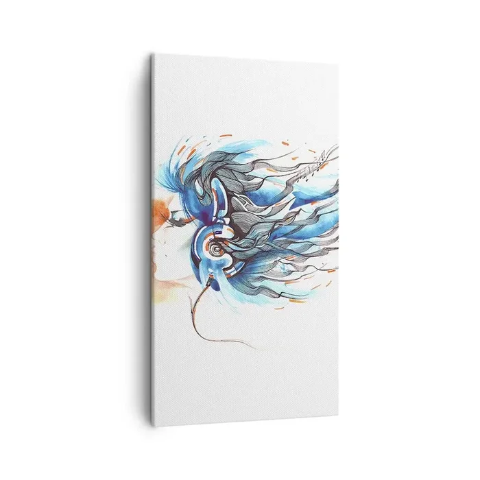 Cuadro sobre lienzo – Impresión de Imagen – Que suene la música – 45×80 cm