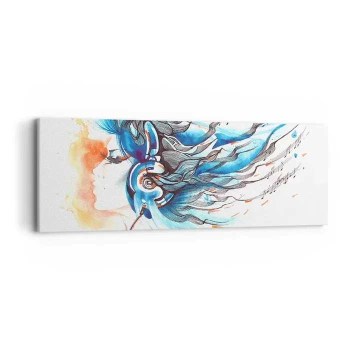 Cuadro sobre lienzo – Impresión de Imagen – Que suene la música – 90×30 cm