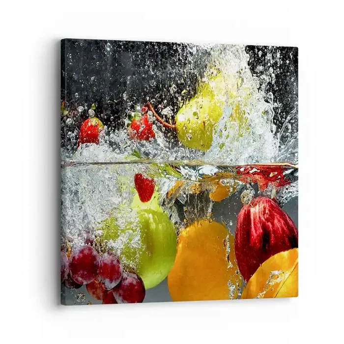 Cuadro sobre lienzo – Impresión de Imagen – Refresco afrutado – 30×30 cm