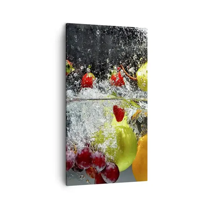 Cuadro sobre lienzo – Impresión de Imagen – Refresco afrutado – 45×80 cm