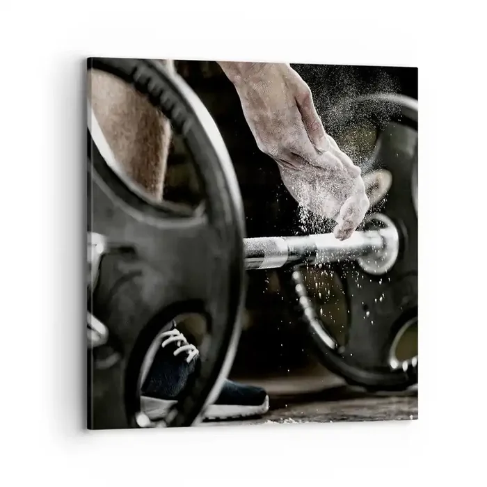 Cuadro sobre lienzo – Impresión de Imagen – ¡Reto aceptado! – 70×70 cm