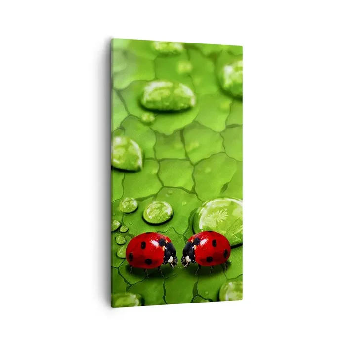 Cuadro sobre lienzo – Impresión de Imagen – Reunión sobre verde – 55×100 cm