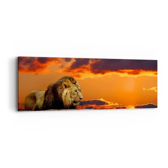 Cuadro sobre lienzo – Impresión de Imagen – Rey de la naturaleza – 90×30 cm