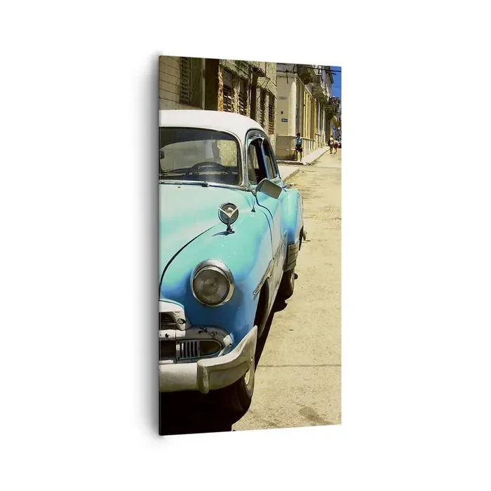 Cuadro sobre lienzo – Impresión de Imagen – ¡Viva Cuba! – 65×120 cm