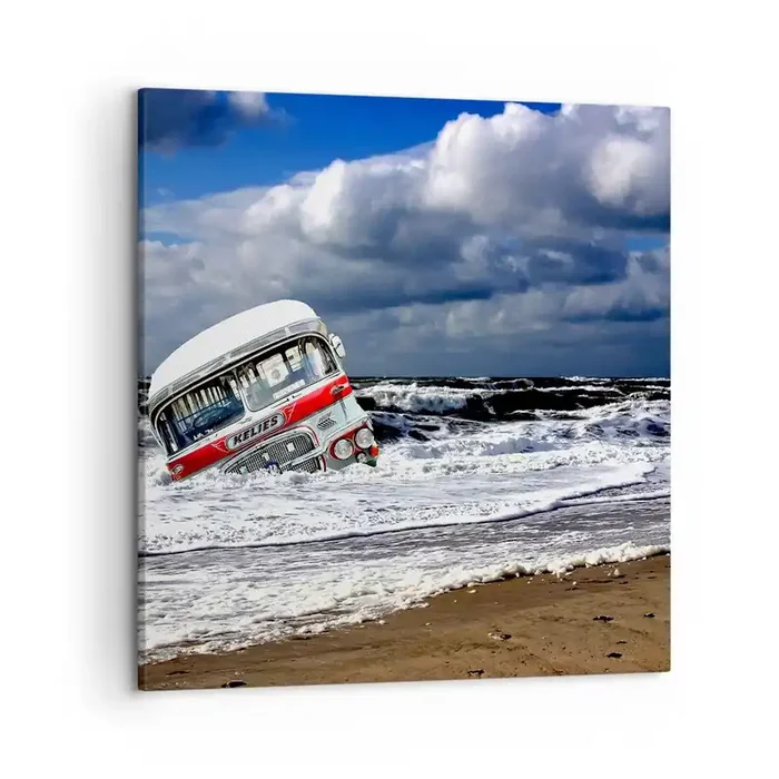 Cuadro sobre lienzo – Impresión de Imagen – ¿Y qué te sorprende? – 50×50 cm