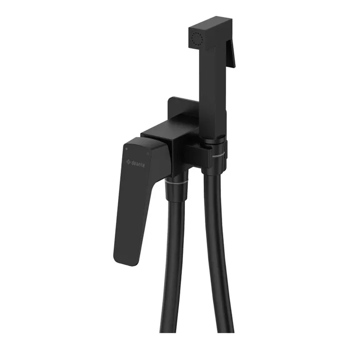 Deante BQL_N34M – Grifo de bidé con rociador para instalación empotrada BLUR negro
