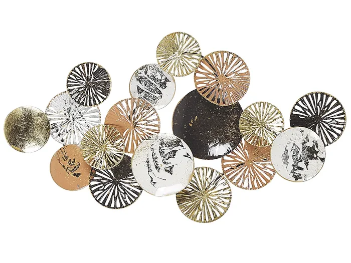 Decoración de pared OSMIUM Metal 50 cm Plateado