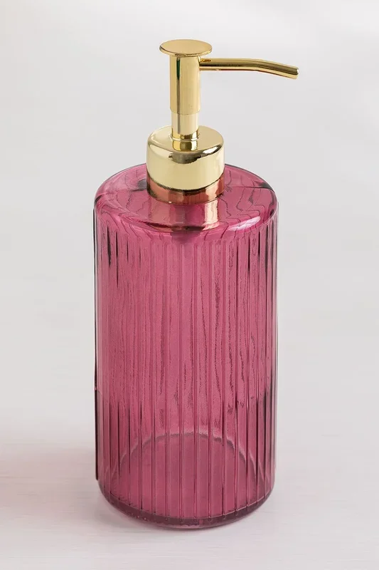Dispensador de Jabón en Vidrio Jucar Rosa – SKLUM