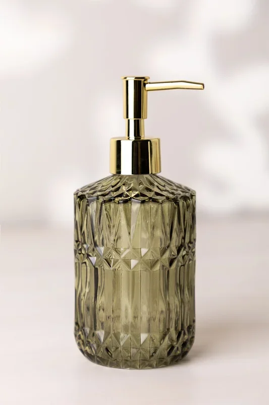 Dispensador de Jabón en Vidrio Ovie Verde Oliva – SKLUM