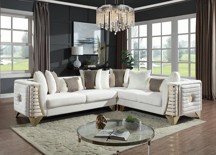Donovan Cream 3-Piece Sectional