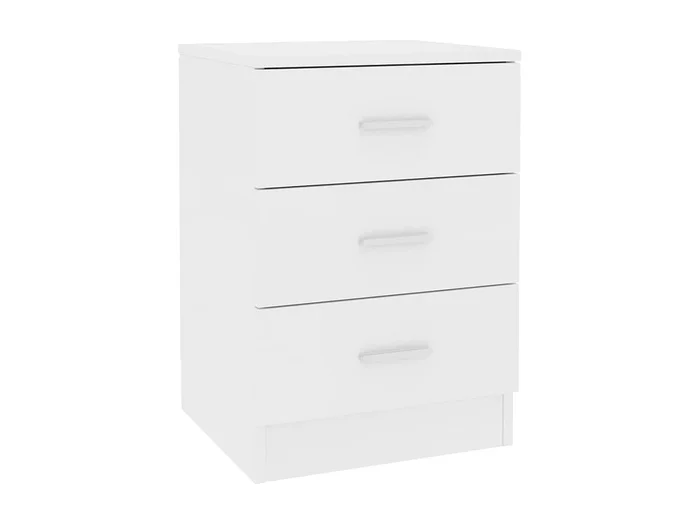 Drumraney Mesita de noche madera contrachapada blanco 38x35x56 cm