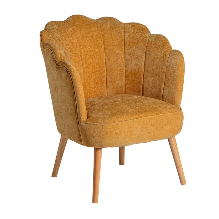 Dumes Sillón, de Poliéster, en color Ocre, de 74x69x88cm – Lastdeco