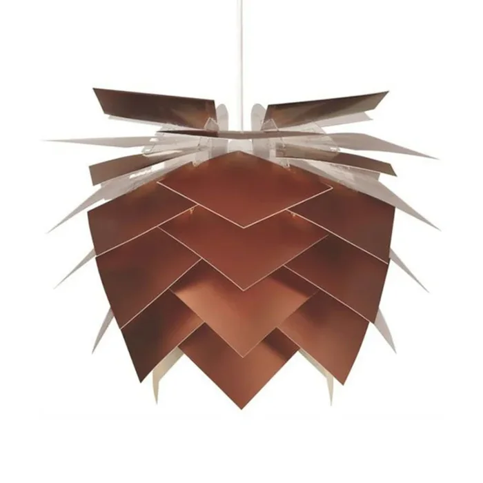 Dyberg Larsen PineApple M Copper Look cuelga Ø45cm