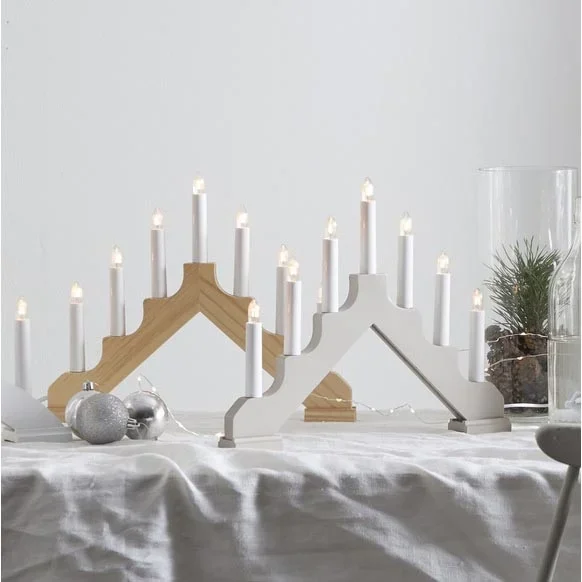 Eglo – Portavelas de Navidad 7xE10/3W/230V