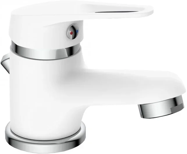 Eisl NI075SCR – Grifo de lavabo SPEED blanco/cromo pulido