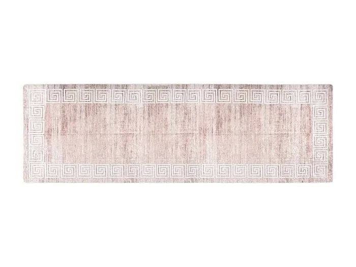 Elsje Alfombra lavable antideslizante beige 80×300 cm