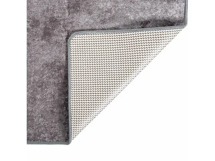 Elsje Alfombra lavable antideslizante gris 160×230 cm