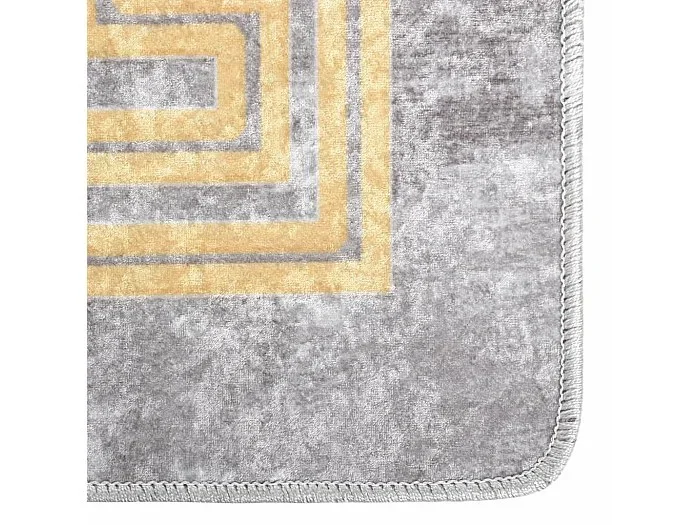 Elsje Alfombra lavable antideslizante gris 160×230 cm