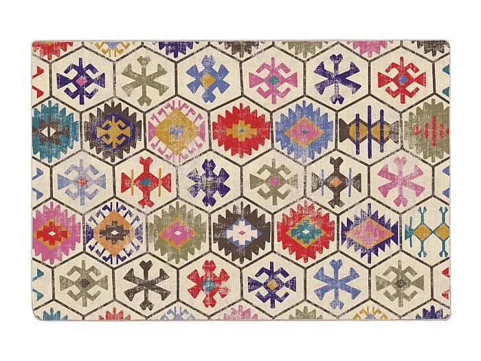 Elsje Alfombra lavable antideslizante multicolor 120×180 cm