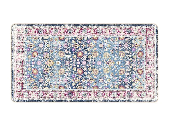 Elsje Alfombra lavable antideslizante multicolor 80×150 cm