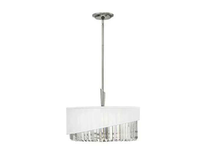 Elstead Gigi 3 ljus takhänge polerad nickel, E14