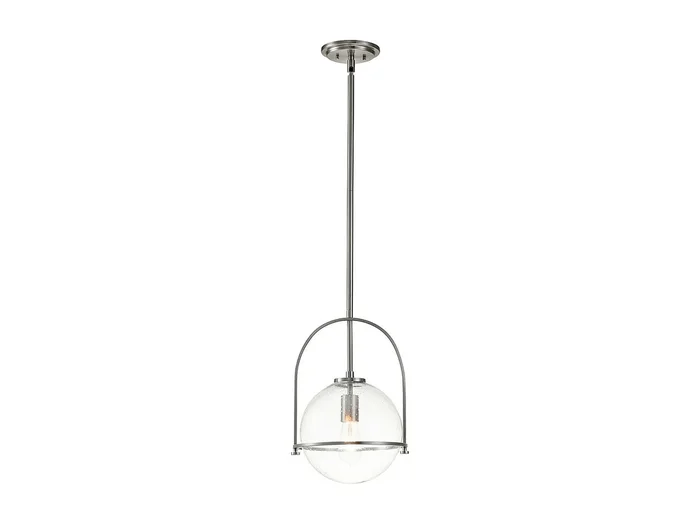 Elstead Hinkley Somerset Globe Pendel Taklampa Borstad Nickel