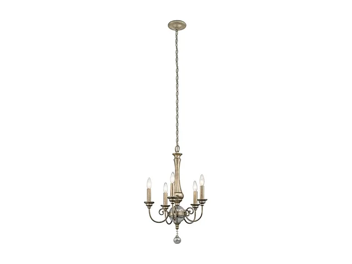Elstead Rosalie 5 ljus ljuskrona guldfinish, E14