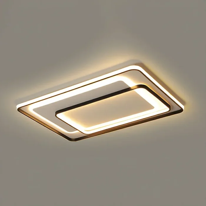 Empalme Luminaria de Techo Metálica Minimalista Luz de Techo LED en Negro para Despacho – 220 A 240 V Negro 109,22 cm Atenuación continua
