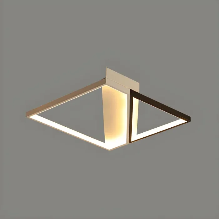 Empalme Luz de Techo LED Acrílica en Negro Iluminación de Techo Contemporánea para Sala – 220 A 240 V Negro 52,07 cm Natural