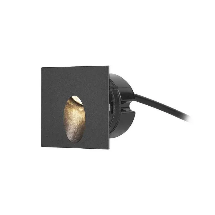 empotrable exterior aluminio color negro serie icon 7.5cm