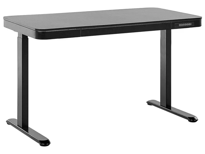 Escritorio de altura regulable eléctrico KENLY Negro 120 cm 60 cm con puerto USB
