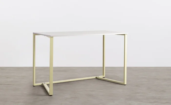 Escritorio de Madera y Metal Turi Amarillo trigo – The Masie