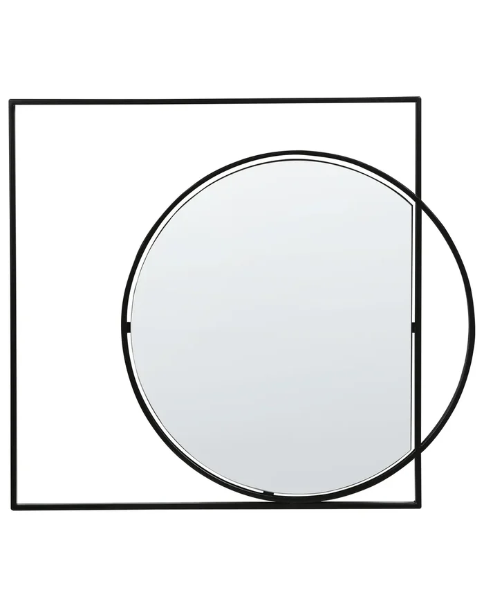Espejo AUXY 79 cm 70 cm Metal Negro