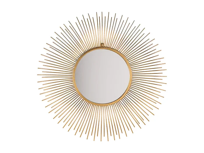 Espejo CILLY 80 cm 80 cm Metal Dorado