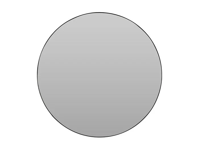 Espejo de pared diseño redondo negro Ø55 cm