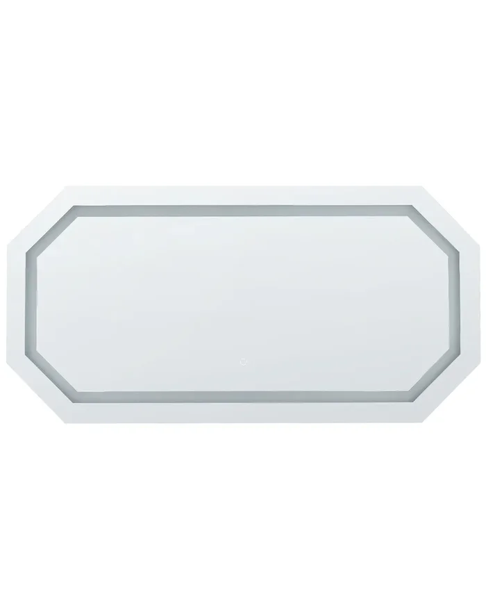 Espejo LED de baño LOCMARIAQUER 120 cm 60 cm Plateado