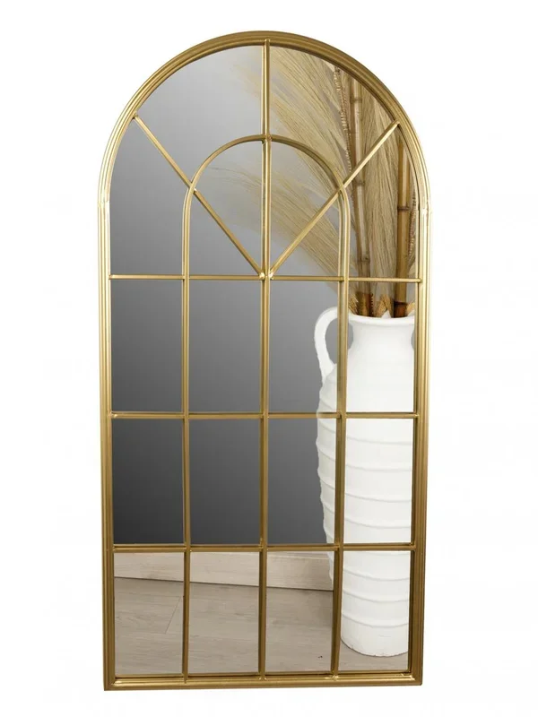 Espejo Metal Dorado Window