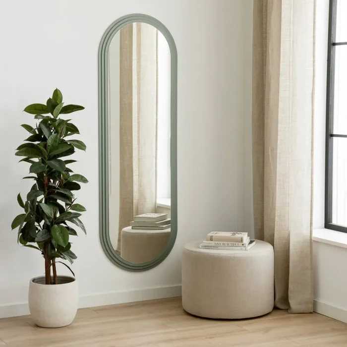 Espejo pie verde Argos Verde – Kenay Home