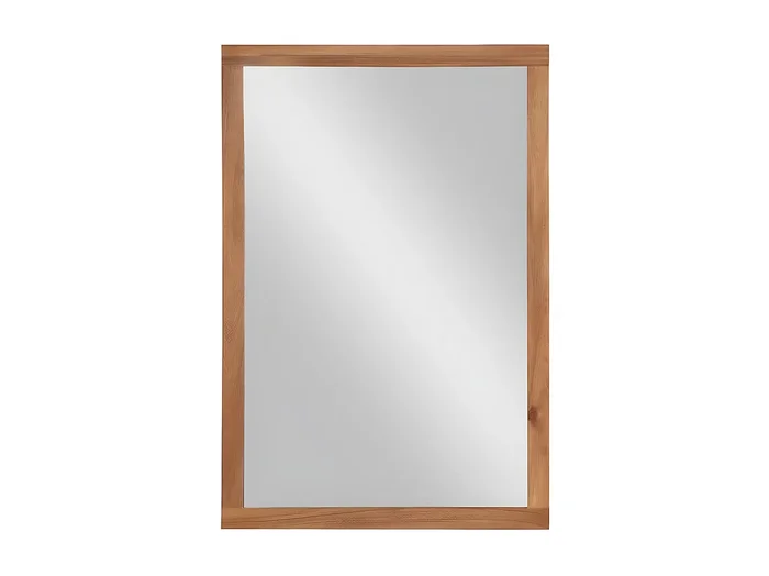 Espejo rectangular con borde de madera de acacia – 90 x 60 cm – SEPANG