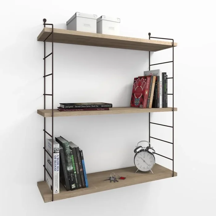 Estante de pared ARMONI 85×72 cm marrón