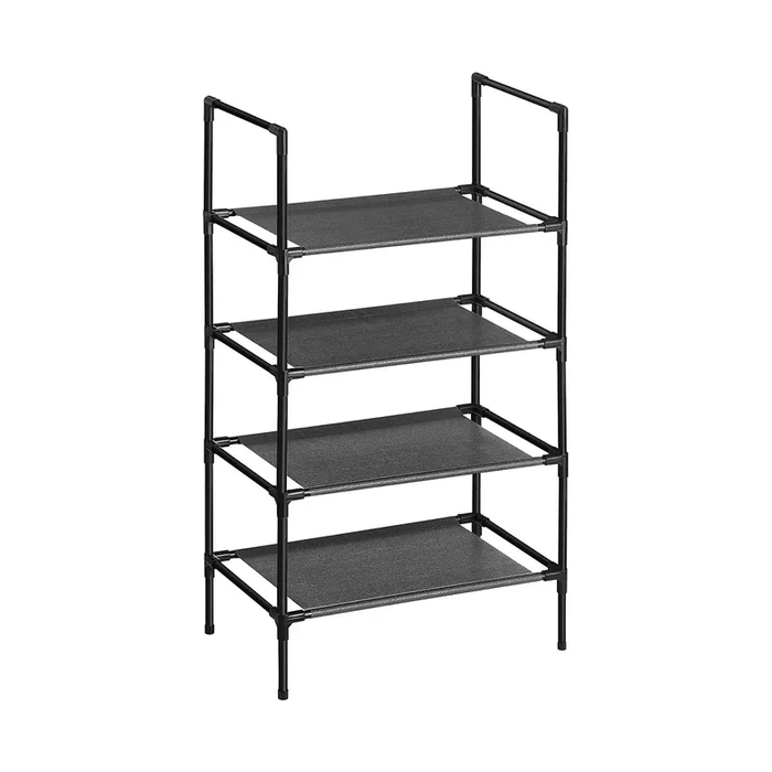 Estante Zapatero 4 Niveles Negro-SONGMICS
