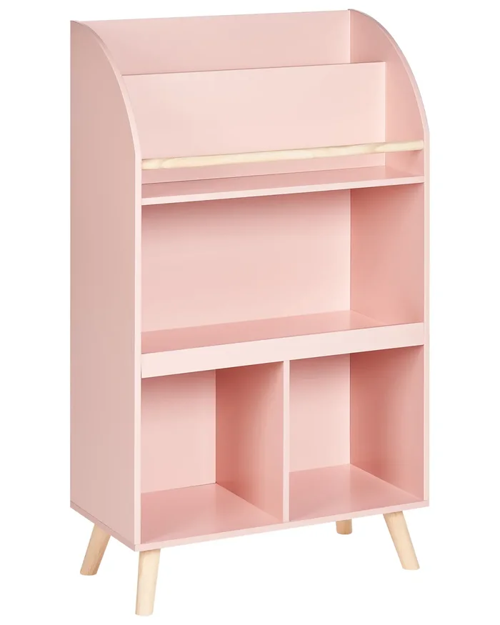 Estantería con 3 baldas LILOET 102 cm Rosa pastel